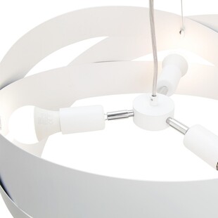 Lampa wisząca nowoczesna Tornado 50cm biała Zumaline