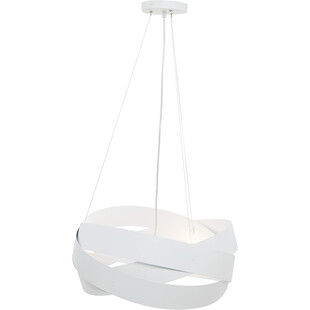 Lampa wisząca nowoczesna Tornado 50cm biała Zumaline