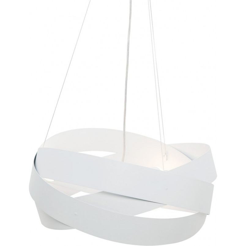 Lampa wisząca nowoczesna Tornado 50cm biała Zumaline