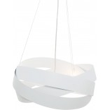 Lampa wisząca nowoczesna Tornado 50cm biała Zumaline