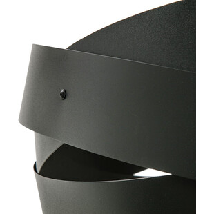 Lampa sufitowa nowoczesna Tornado 50cm czarna Zumaline
