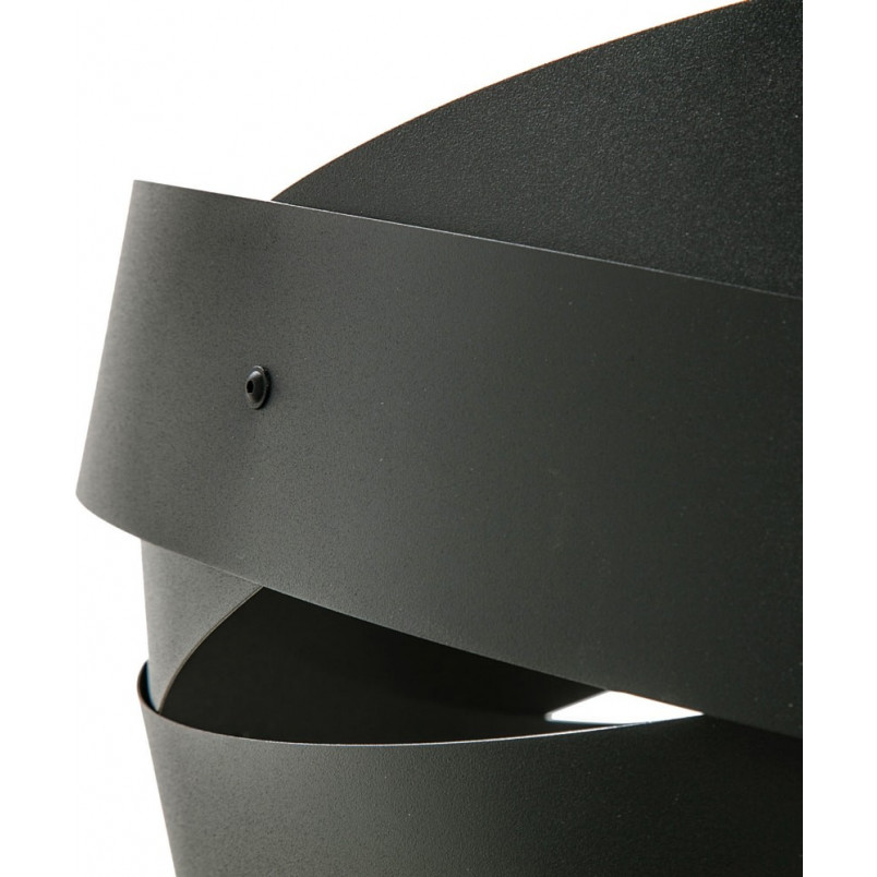 Lampa sufitowa nowoczesna Tornado 50cm czarna Zumaline