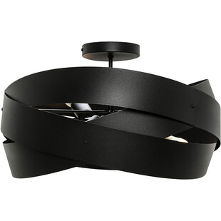 Lampa sufitowa nowoczesna Tornado 50cm czarna Zumaline