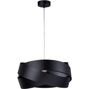 Lampa wisząca nowoczesna Tornado 40cm czarna Zumaline