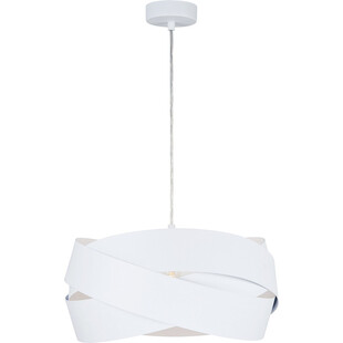 Lampa wisząca nowoczesna Tornado 40cm biała Zumaline