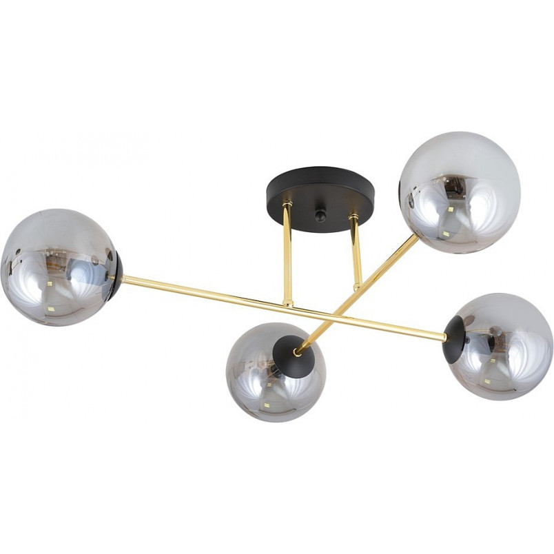 Lampa sufitowa Magnum - 4 szklane kule, glamour, Emibig