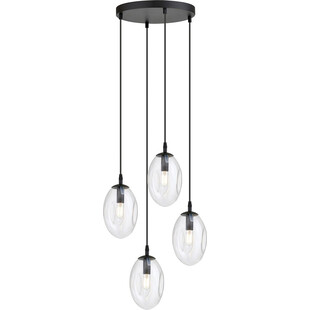 Lampa wisząca szklana Astral Premium IV 40cm przezroczysta Emibig