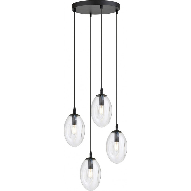 Lampa wisząca szklana Astral Premium IV 40cm przezroczysta Emibig