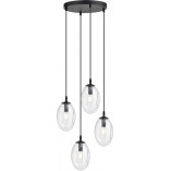 Lampa wisząca szklana Astral Premium IV 40cm przezroczysta Emibig