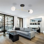 Lampa sufitowa glamour Emibig Magnum | 2 szkła, 55cm - Kup teraz!