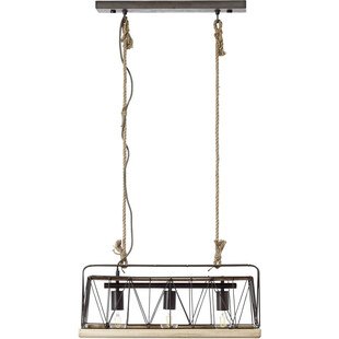 Lampa rustykalna Narcy | Czarna, 59cm | Brilliant
