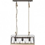 Lampa rustykalna Narcy | Czarna, 59cm | Brilliant