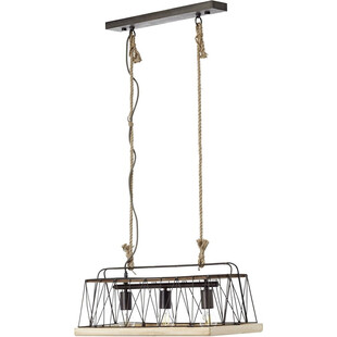 Lampa rustykalna Narcy | Czarna, 59cm | Brilliant