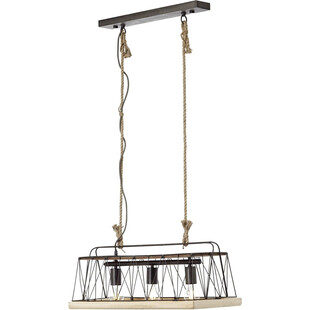 Lampa rustykalna Narcy | Czarna, 59cm | Brilliant
