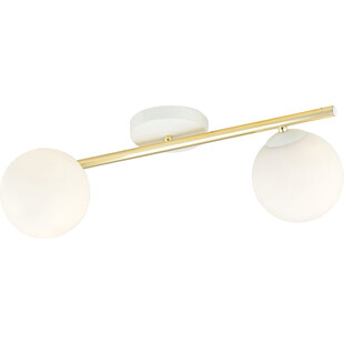 Plafon nowoczesny szklane kule Splendi II 55cm biały / złoty Emibig