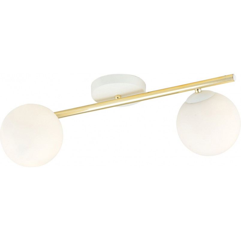 Plafon nowoczesny szklane kule Splendi II 55cm biały / złoty Emibig