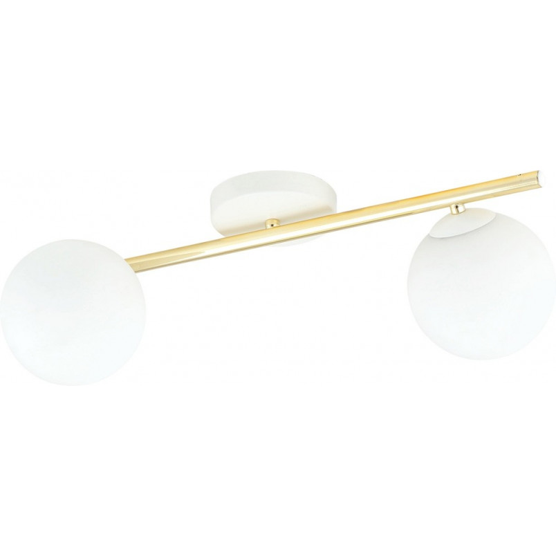 Plafon nowoczesny szklane kule Splendi II 55cm biały / złoty Emibig