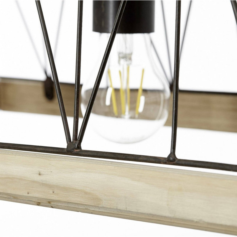 Lampa rustykalna Narcy | Czarna, 59cm | Brilliant