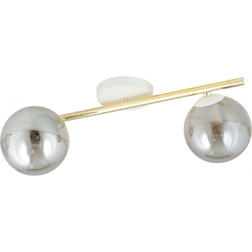 Plafon nowoczesny szklane kule Splendi II 55cm grafit / złoty / biały Emibig