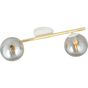 Plafon nowoczesny szklane kule Splendi II 55cm grafit / złoty / biały Emibig