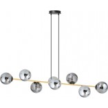 Lampa Gravity VIII - Szklane Kule, Grafit/Złoto | Emibig