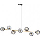 Lampa Gravity VIII - Szklane Kule, Grafit/Złoto | Emibig