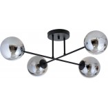 Lampa Sufitowa Roma 4 Kule Szklane - Emibig | Grafitowa