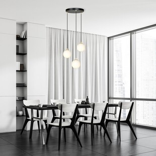 Lampa wisząca Royal 3 z białymi kulami - Emibig | Sklep