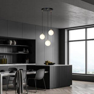 Lampa wisząca Royal 3 z białymi kulami - Emibig | Sklep