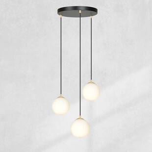 Lampa wisząca Royal 3 z białymi kulami - Emibig | Sklep