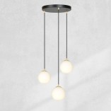 Lampa wisząca Royal 3 z białymi kulami - Emibig | Sklep
