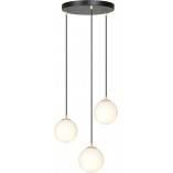 Lampa wisząca Royal 3 z białymi kulami - Emibig | Sklep