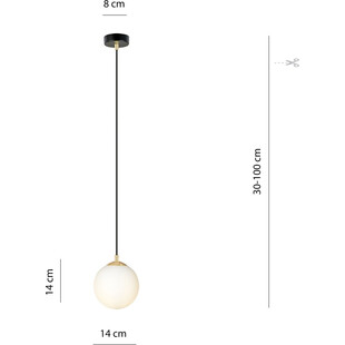 Lampa wisząca Royal - Szklana kula | Emibig