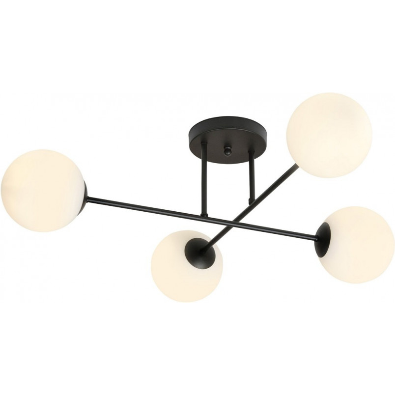 Lampa sufitowa Roma 4 biało-czarna | Emibig - Sklep z lampami