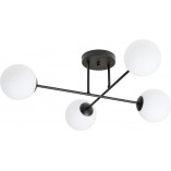 Lampa sufitowa Roma 4 biało-czarna | Emibig - Sklep z lampami