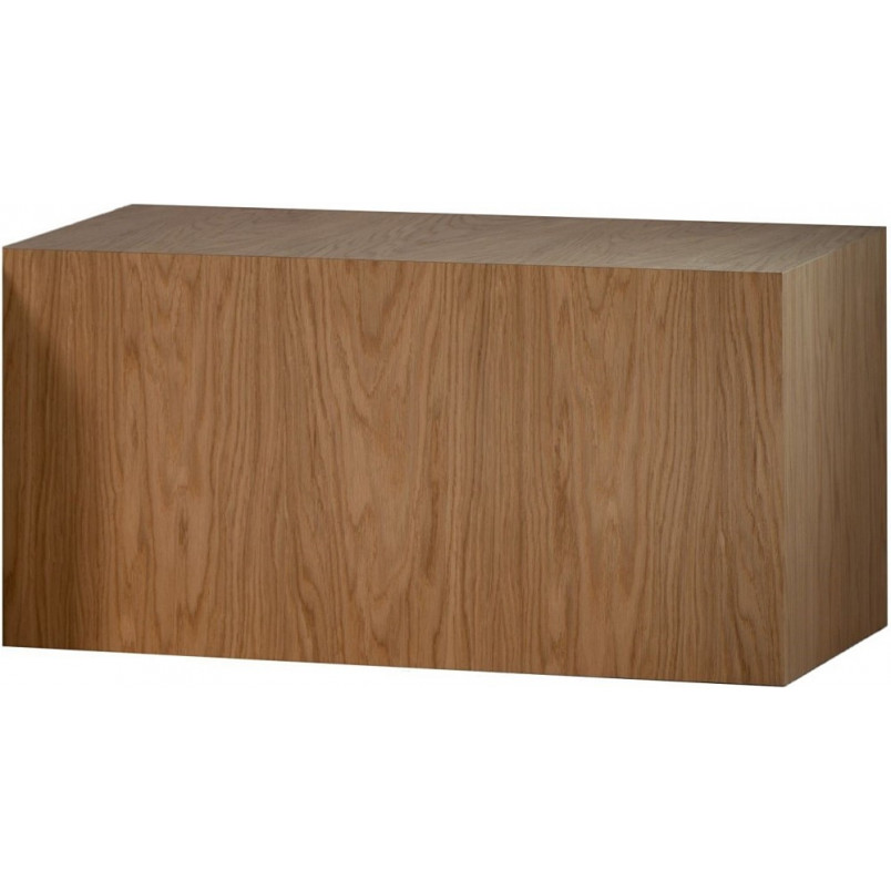 Stolik fornirowany japandi Firkant 76x38cm dąb naturalny Nordifra