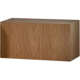 Stolik fornirowany japandi Firkant 76x38cm dąb naturalny Nordifra