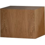 Stolik fornirowany japandi Firkant 50x38cm dąb naturalny Nordifra