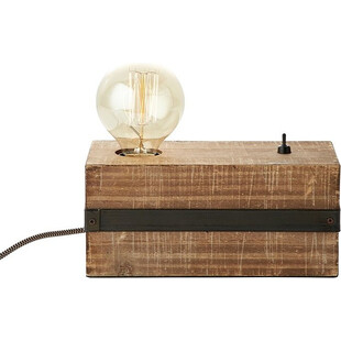 Lampa stołowa drewniana Woodhill | E27 | Brilliant
