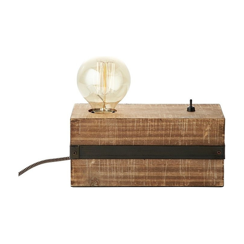 Lampa stołowa drewniana Woodhill | E27 | Brilliant