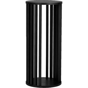 Stolik boczny fornirowany Vedo 35cm dąb czarny Nordifra