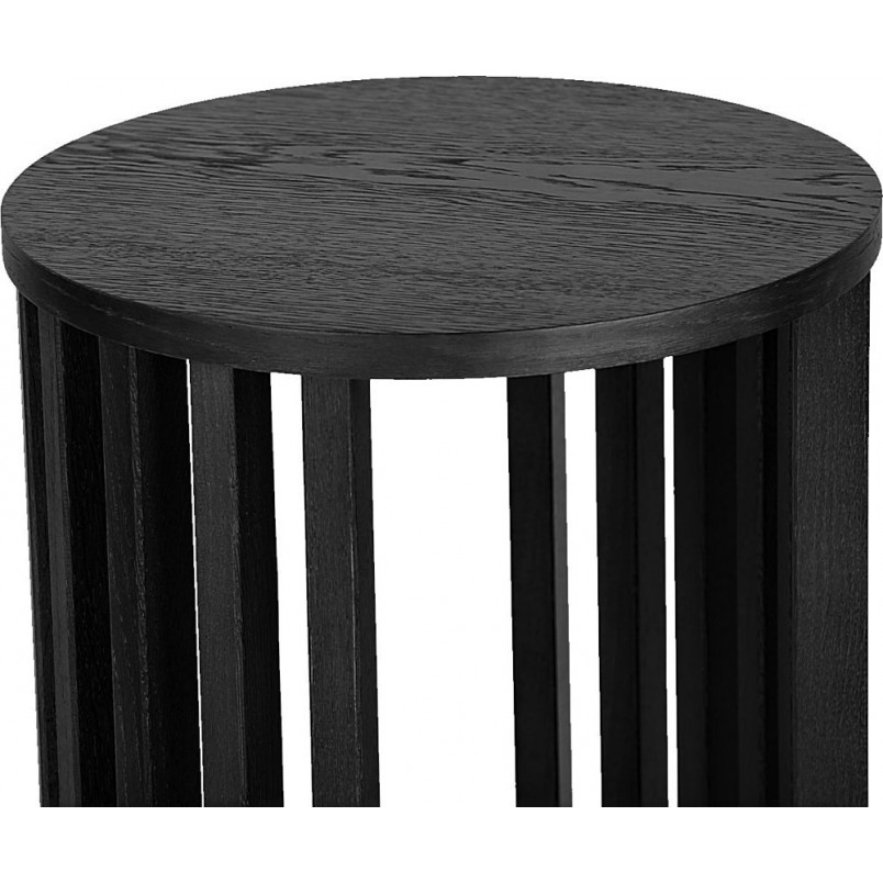 Stolik boczny fornirowany Vedo 35cm dąb czarny Nordifra