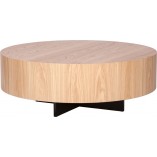Stolik okrągły dąb Nordifra | 110cm | Elegancki design