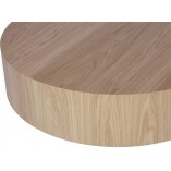 Stolik okrągły fornirowany Ost 90cm dąb Nordifra