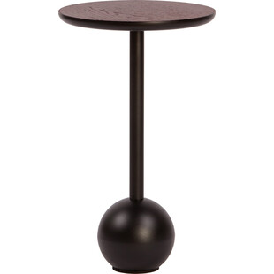 Stolik boczny metalowy Boll 30cm orzech amerykański / czarny Nordifra