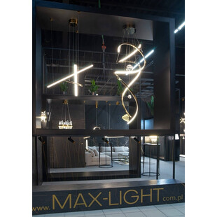 Lampa Wisząca Glamour Ritz LED Złota | MaxLight