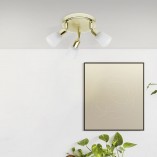 Plafon szklany Sofia III mosiądz - Lampa Brilliant |