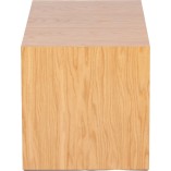 Stolik fornirowany japandi Firkant 76x38cm dąb naturalny Nordifra