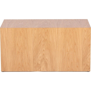 Stolik fornirowany japandi Firkant 76x38cm dąb naturalny Nordifra
