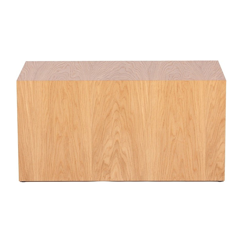 Stolik fornirowany japandi Firkant 76x38cm dąb naturalny Nordifra
